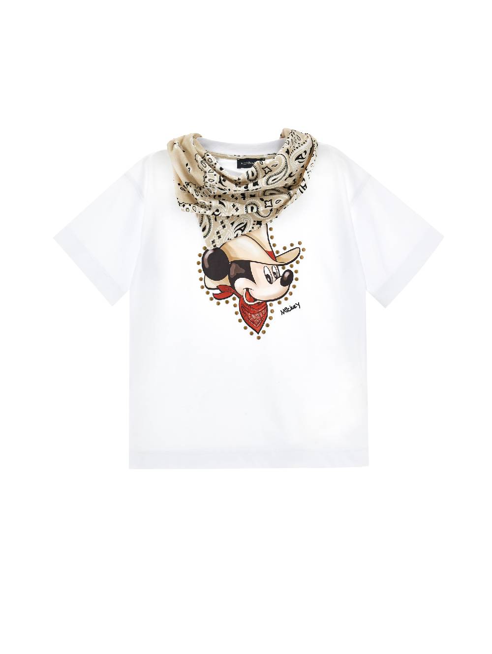 ﻿Monnalisa T-shirt jersey Mickey con bandana