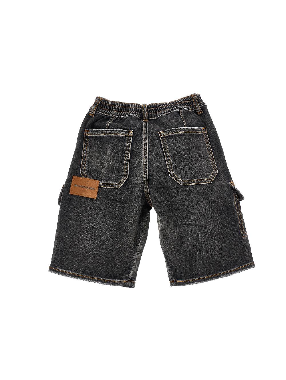 Monnalisa Bermuda cargo denim Mickey Mouse Sottocosto