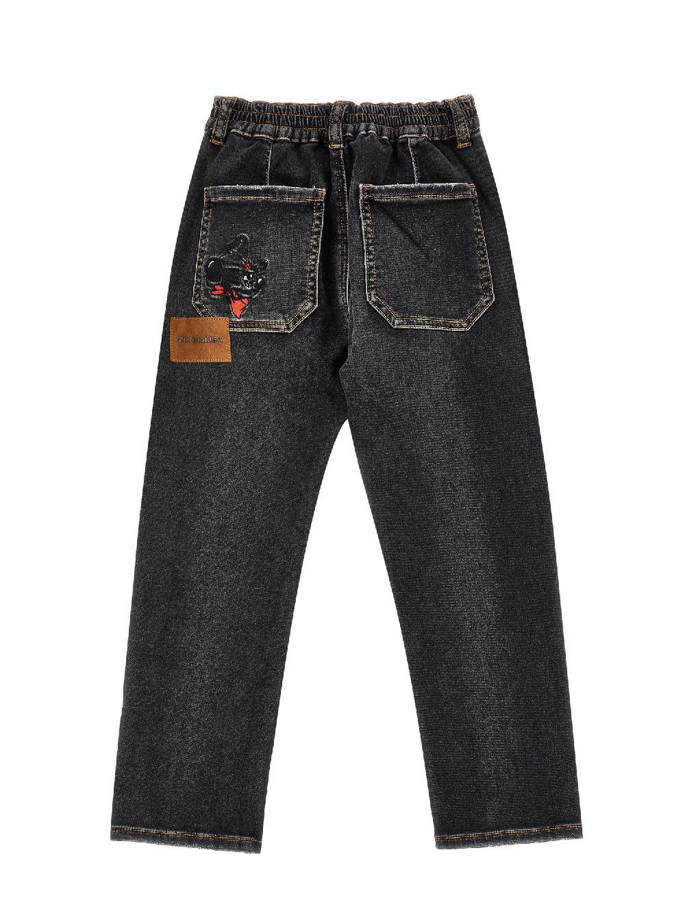 Monnalisa Jogger in denim Saldi