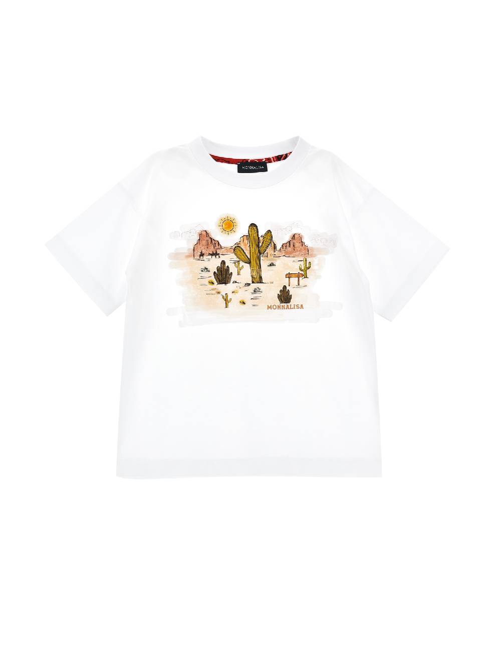 Monnalisa T-shirt jersey con stampa rodeo