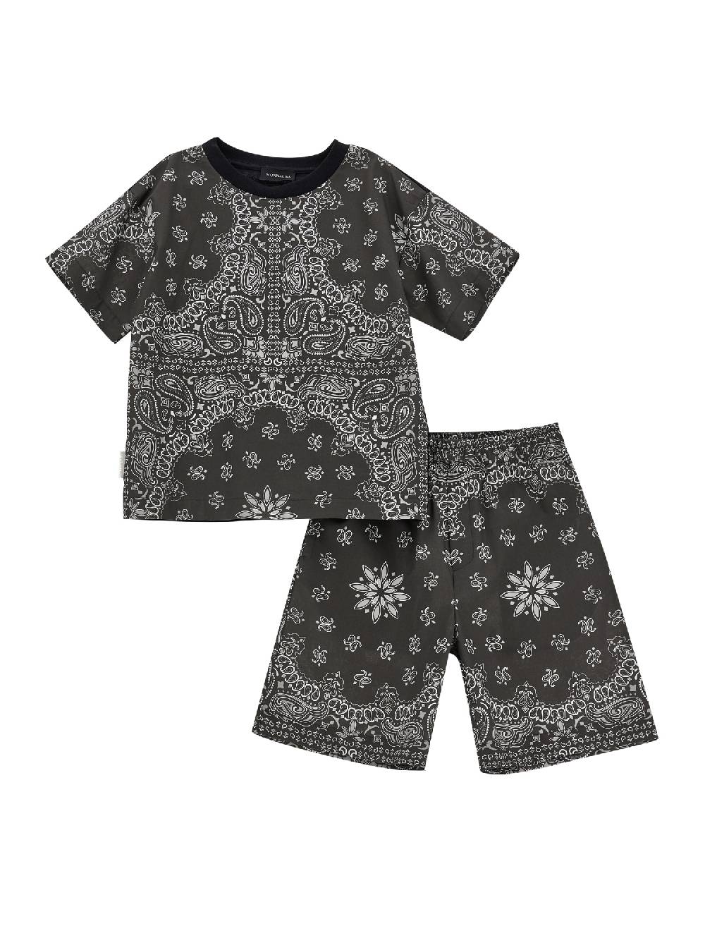 Monnalisa Completo popeline due pezzi paisley