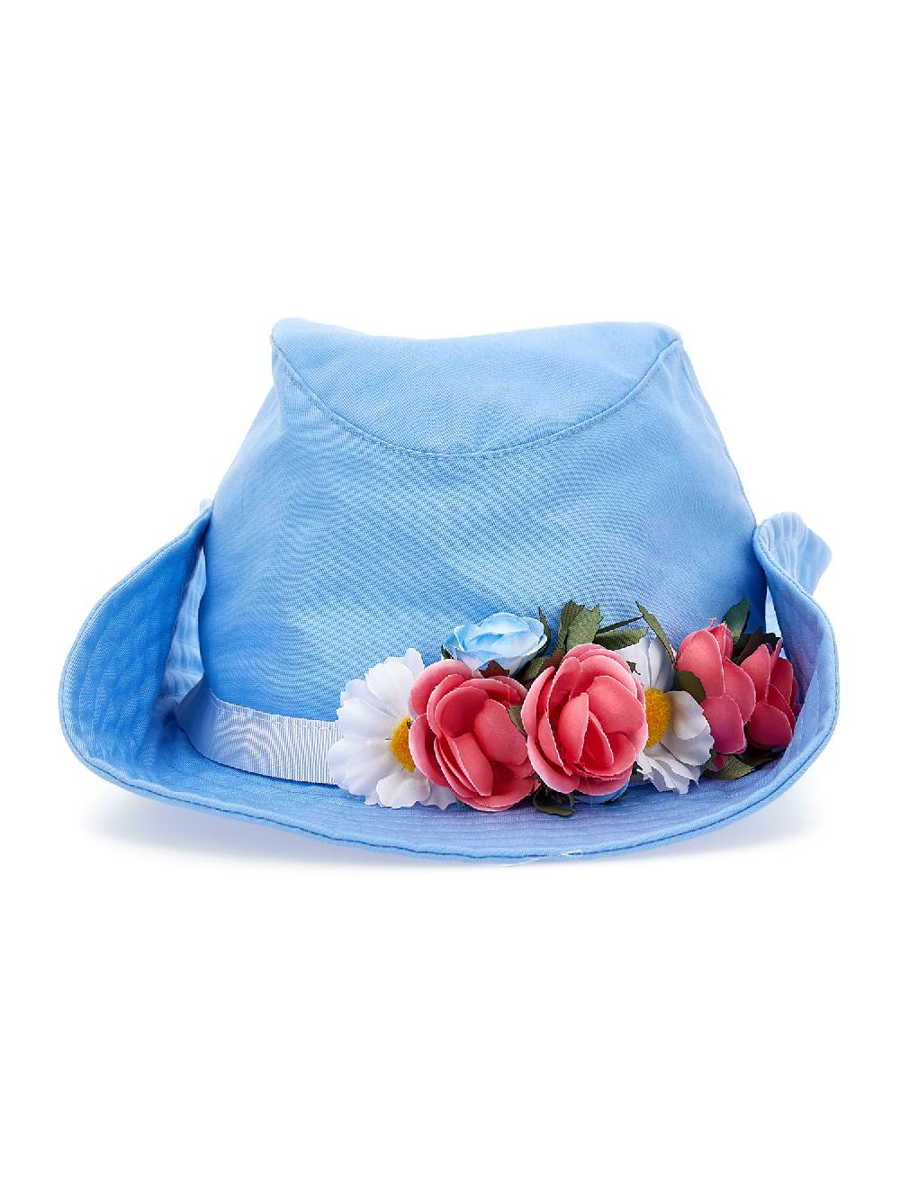 Monnalisa Cappello gabardina con fiori e borchiette Promozione