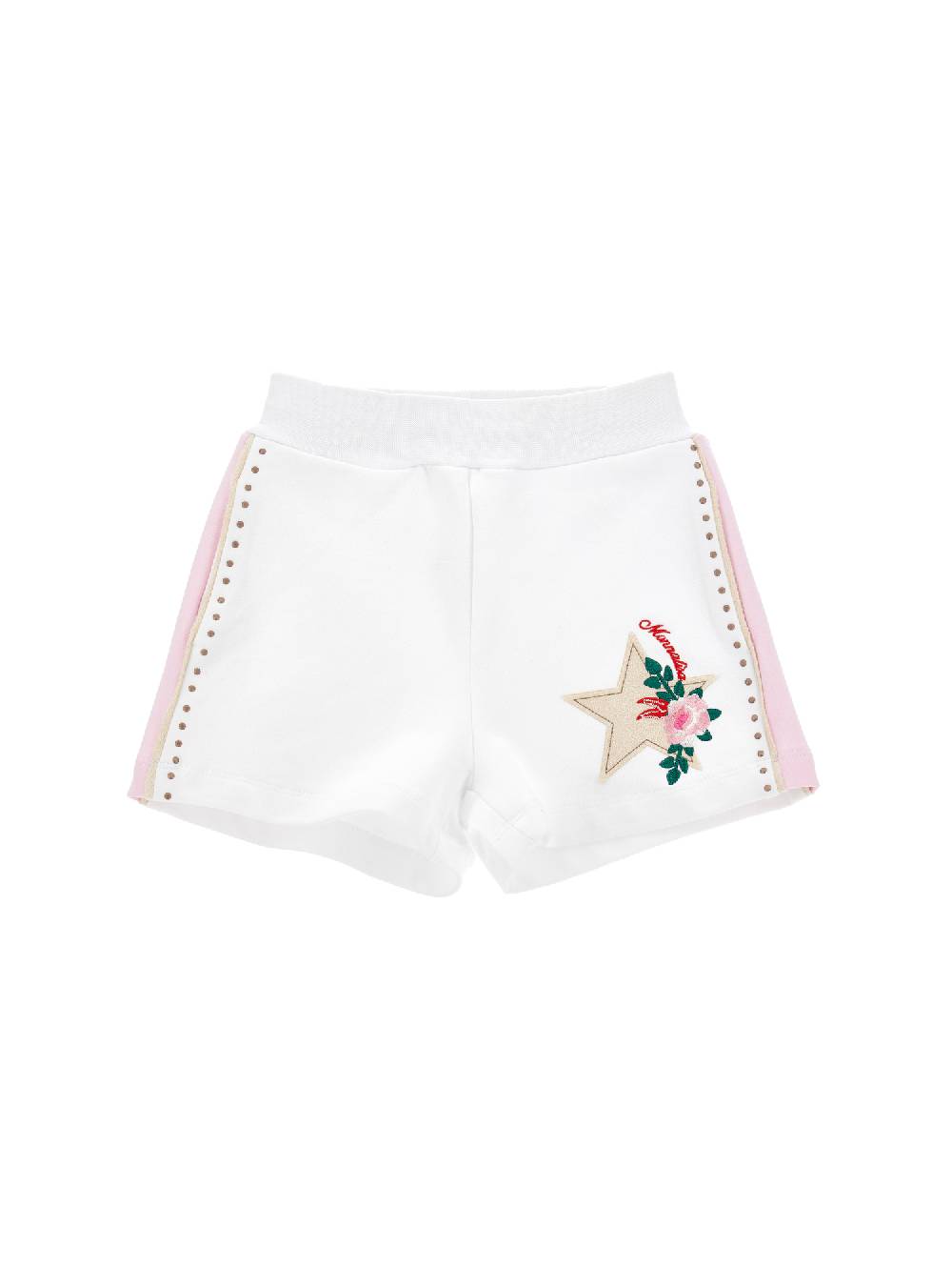 Monnalisa Shorts felpa con borchiette