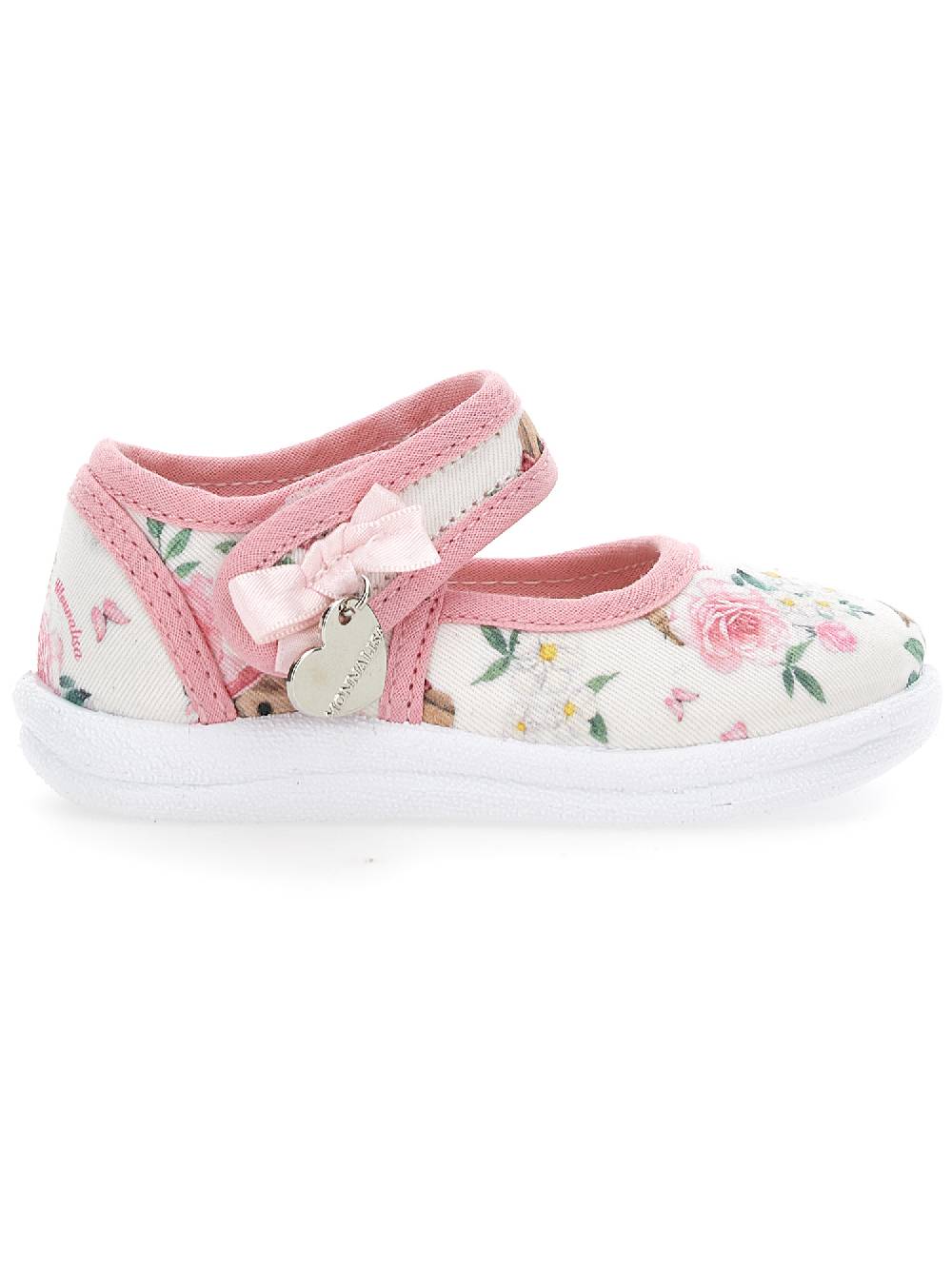 Monnalisa Ballerine gabardine con fiocchetti