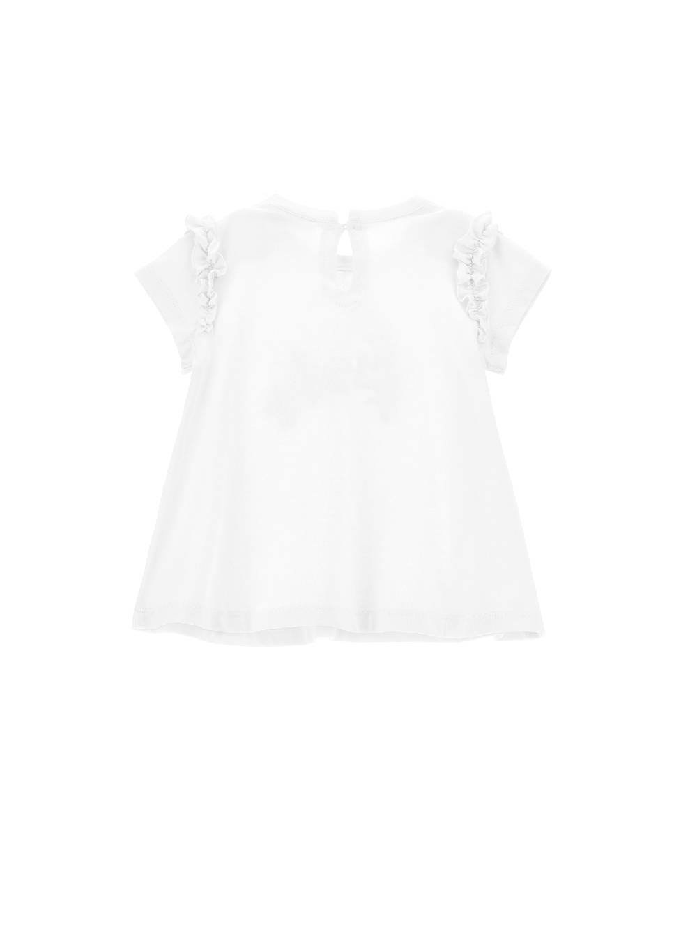 Monnalisa Maxi t-shirt con rouches Hotsell
