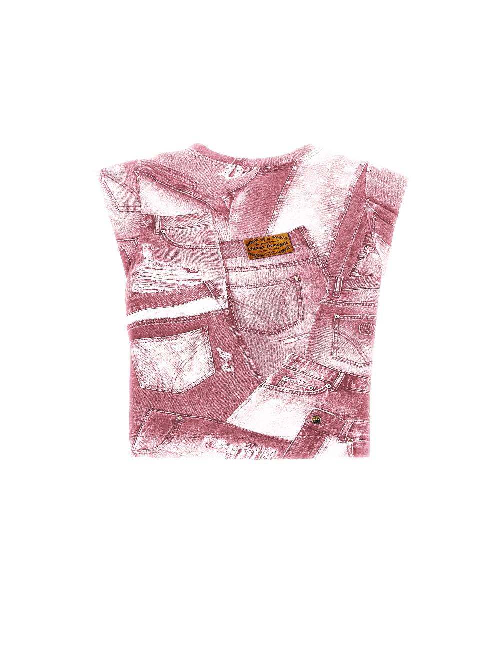 Monnalisa T-shirt CFDenimprint Consegna Veloce