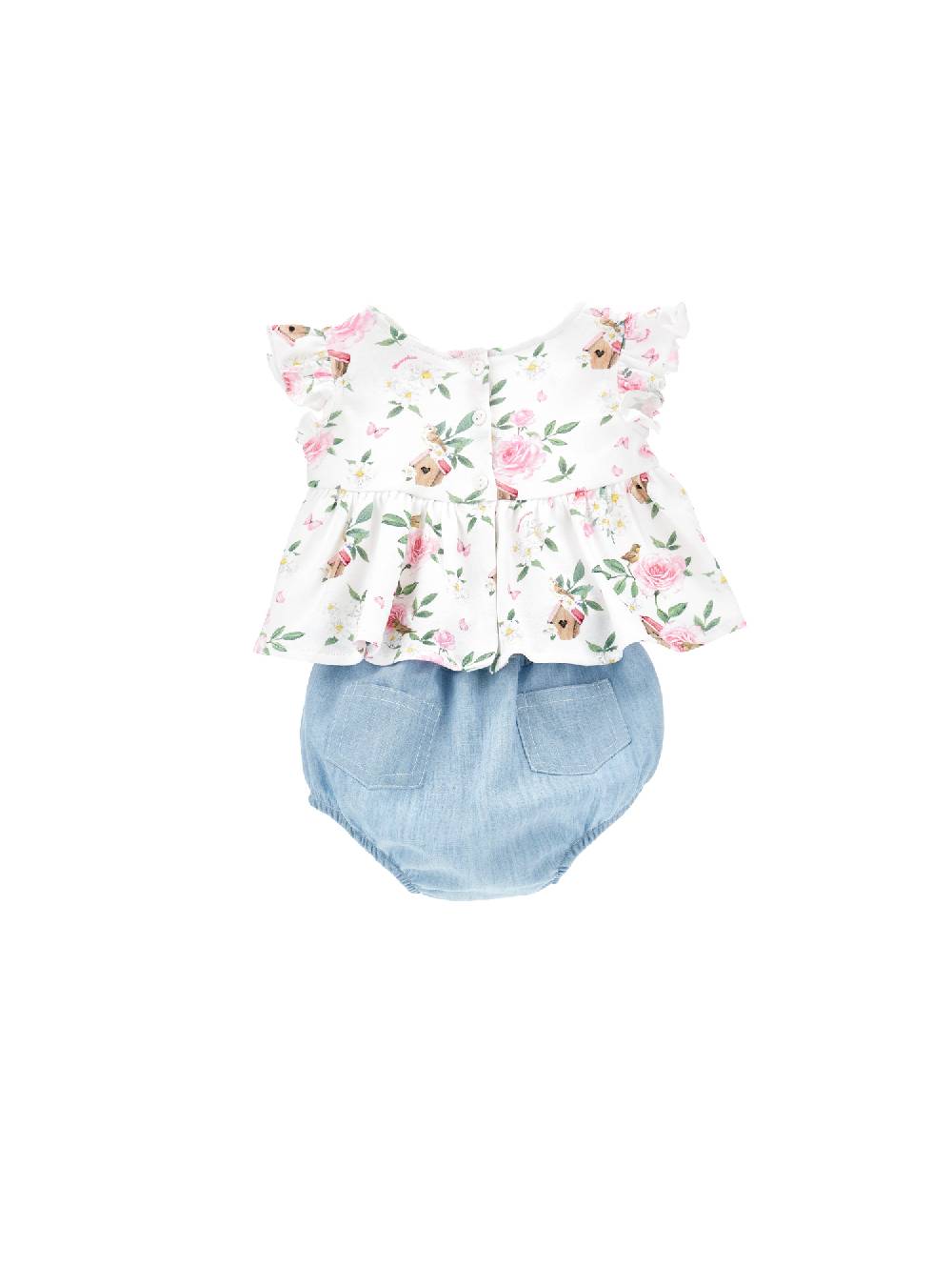 Monnalisa Completo cotone due pezzi In Linea