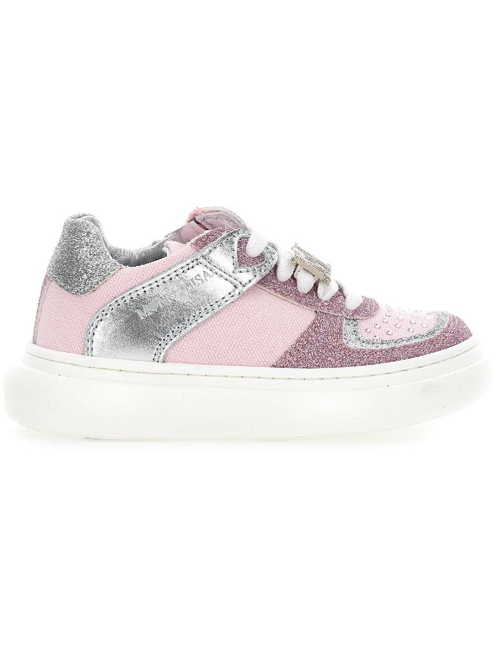 Monnalisa Sneakers glitterate denim Sconto