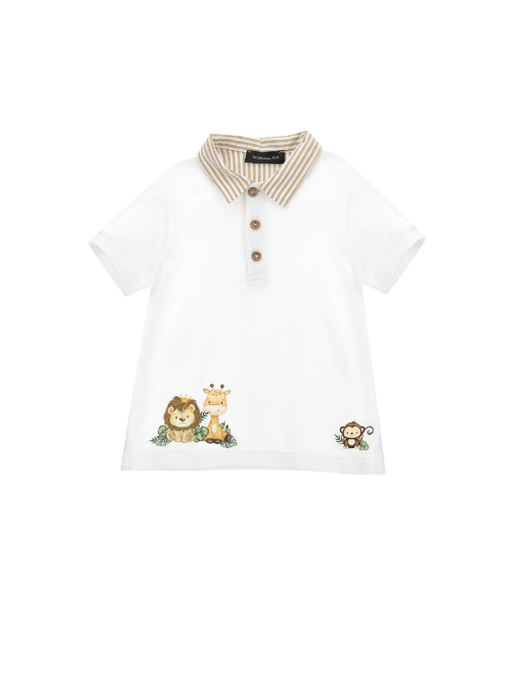 Monnalisa Polo piquet con animaletti