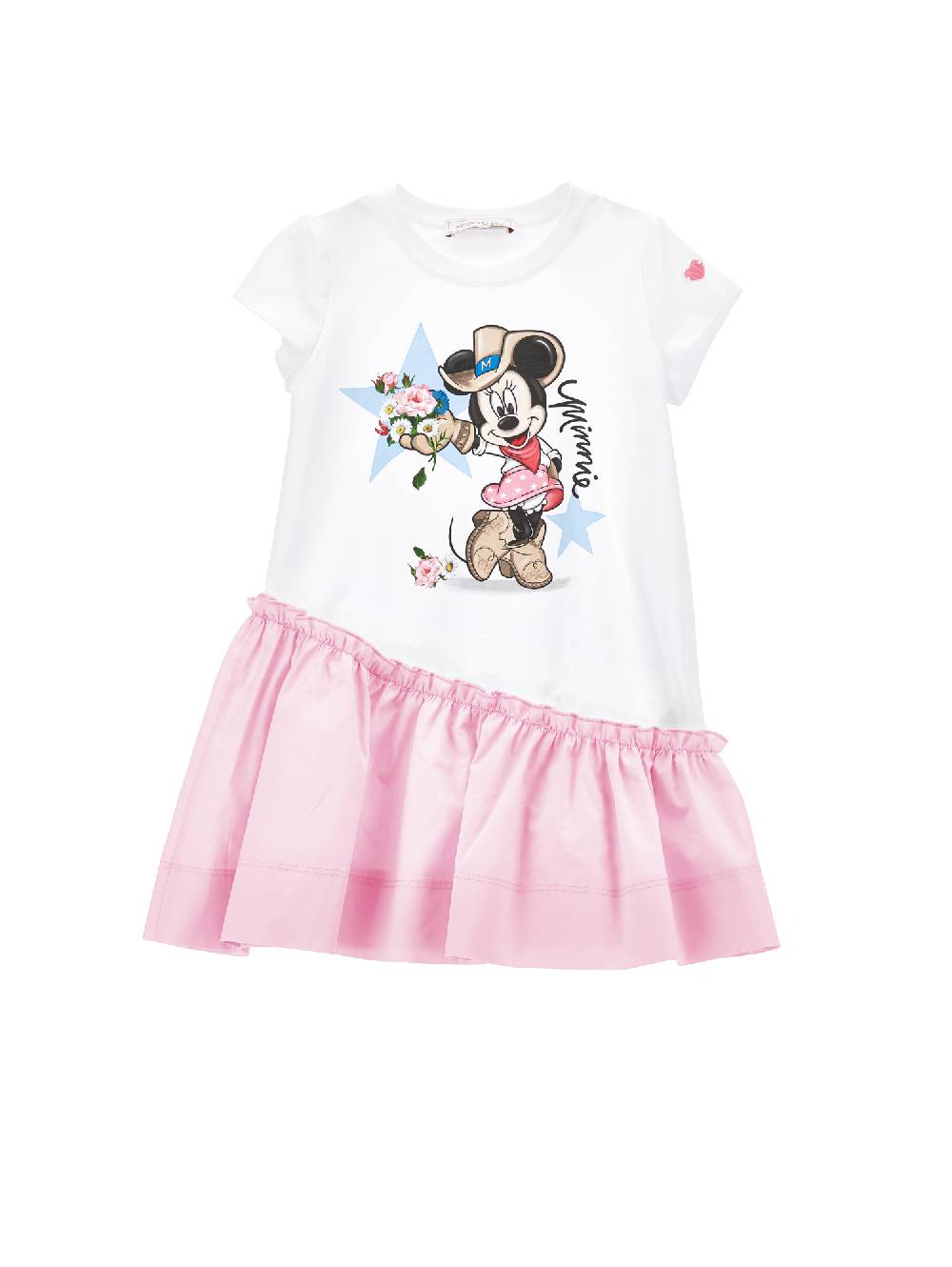 Monnalisa Abito cotone Minnie Sottocosto