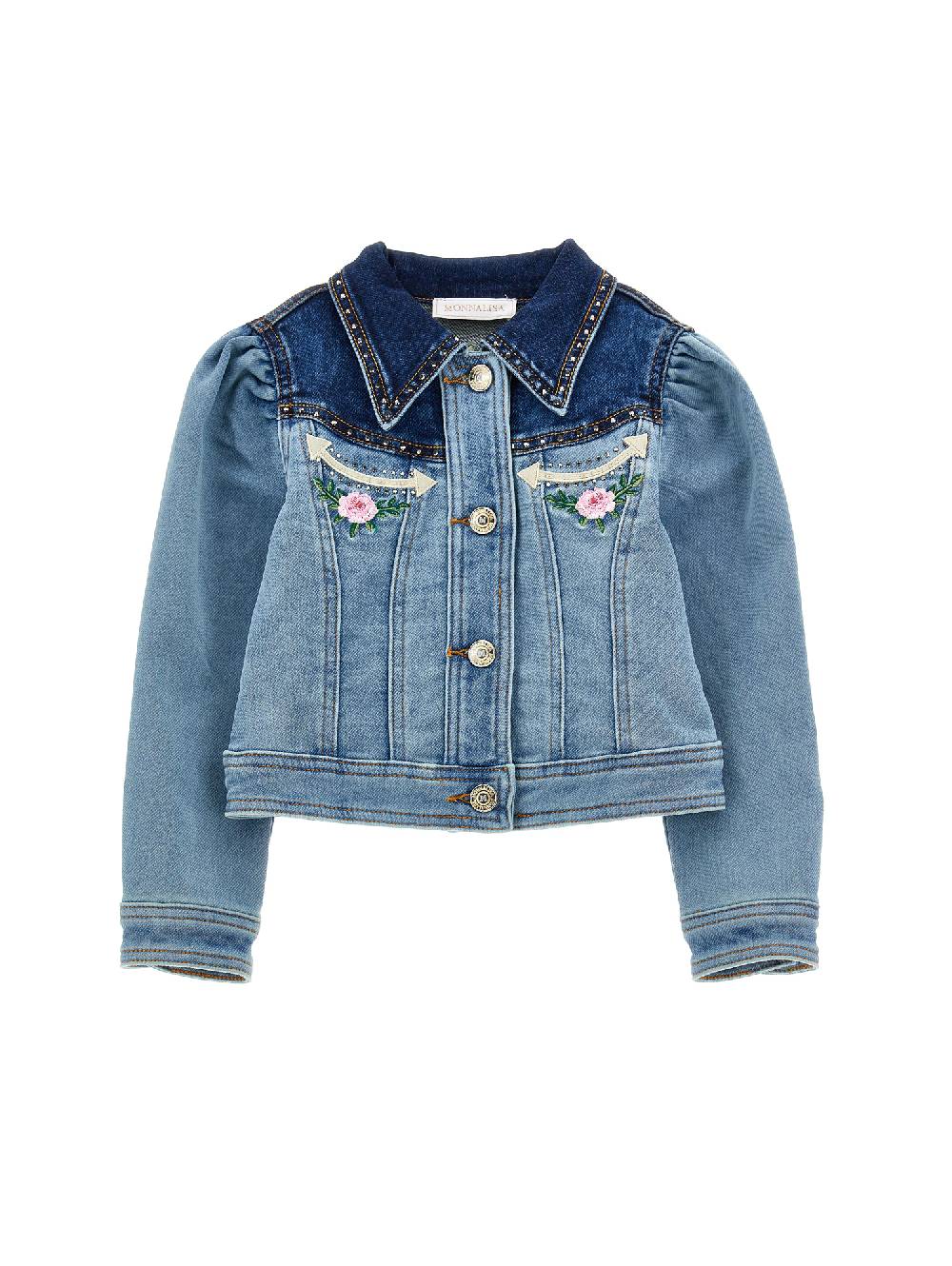 Monnalisa Giacchino denim felpa