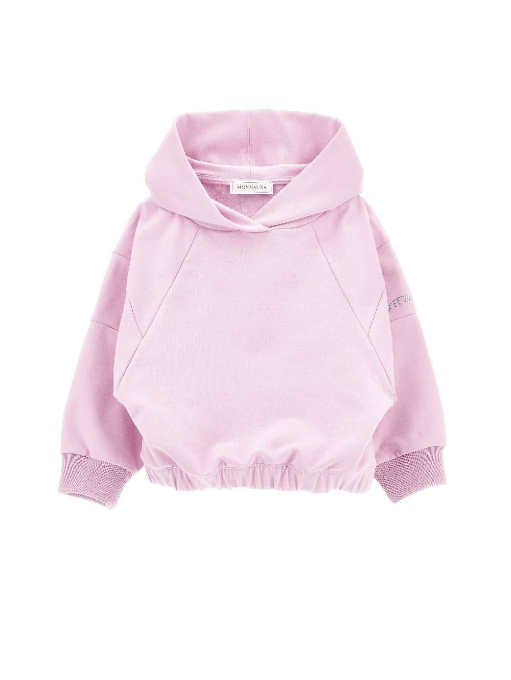 Monnalisa Felpa cotone hoodie con borchiette I Più Venduti