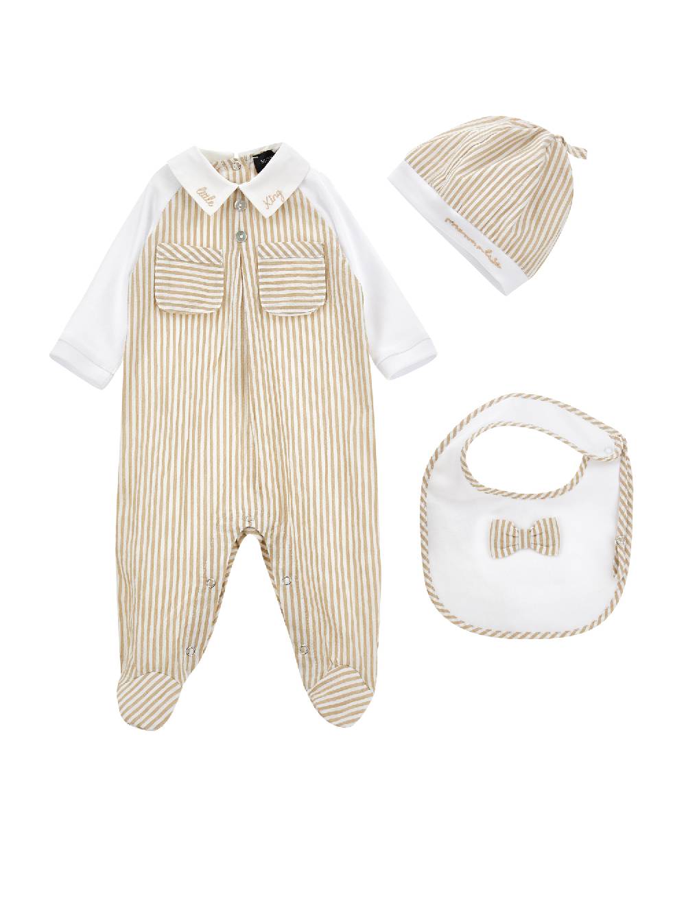 Monnalisa Set tre pezzi righe