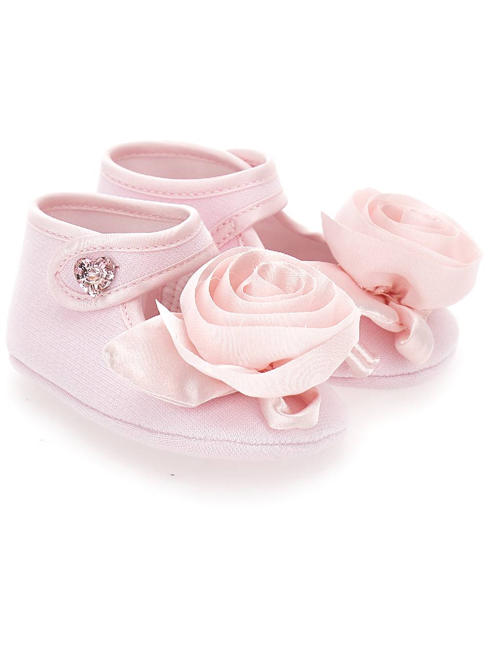 Monnalisa Ballerine jersey con rosa applicata Promozione Limitata