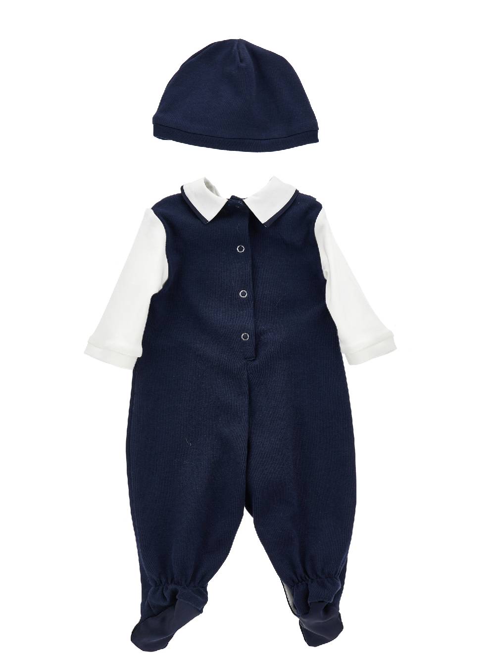 Monnalisa Completo tutina elegante con cuffietta e papillon Promozione temporanea