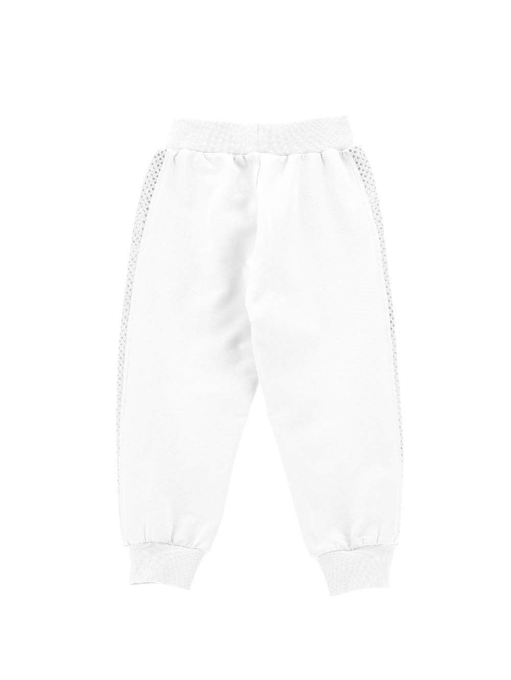Monnalisa Jogger ricamato con strass Sconto