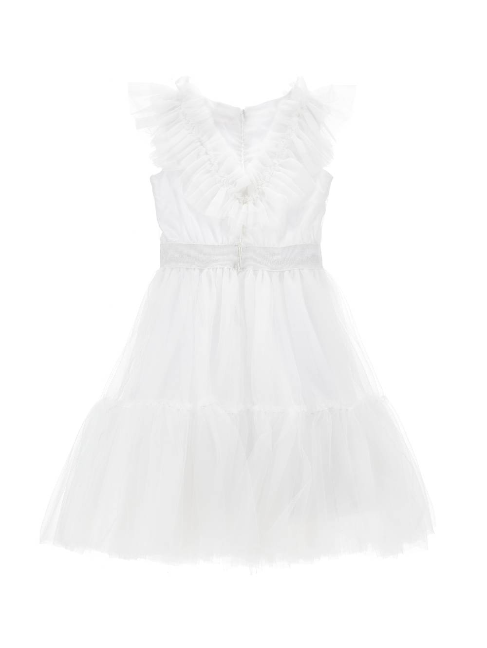 Monnalisa Abito tulle mano seta con strass Rilascio limitato
