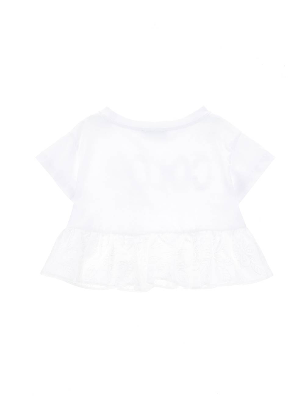 Monnalisa T-shirt con gala ricamata Saldi