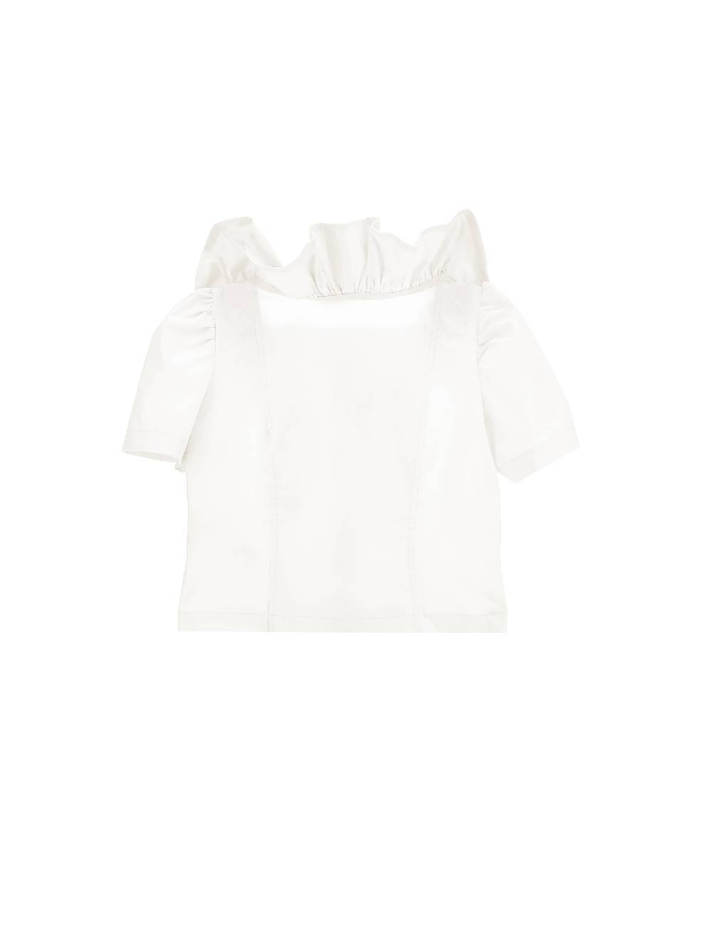 Monnalisa Camicia popeline con volants Hotsell