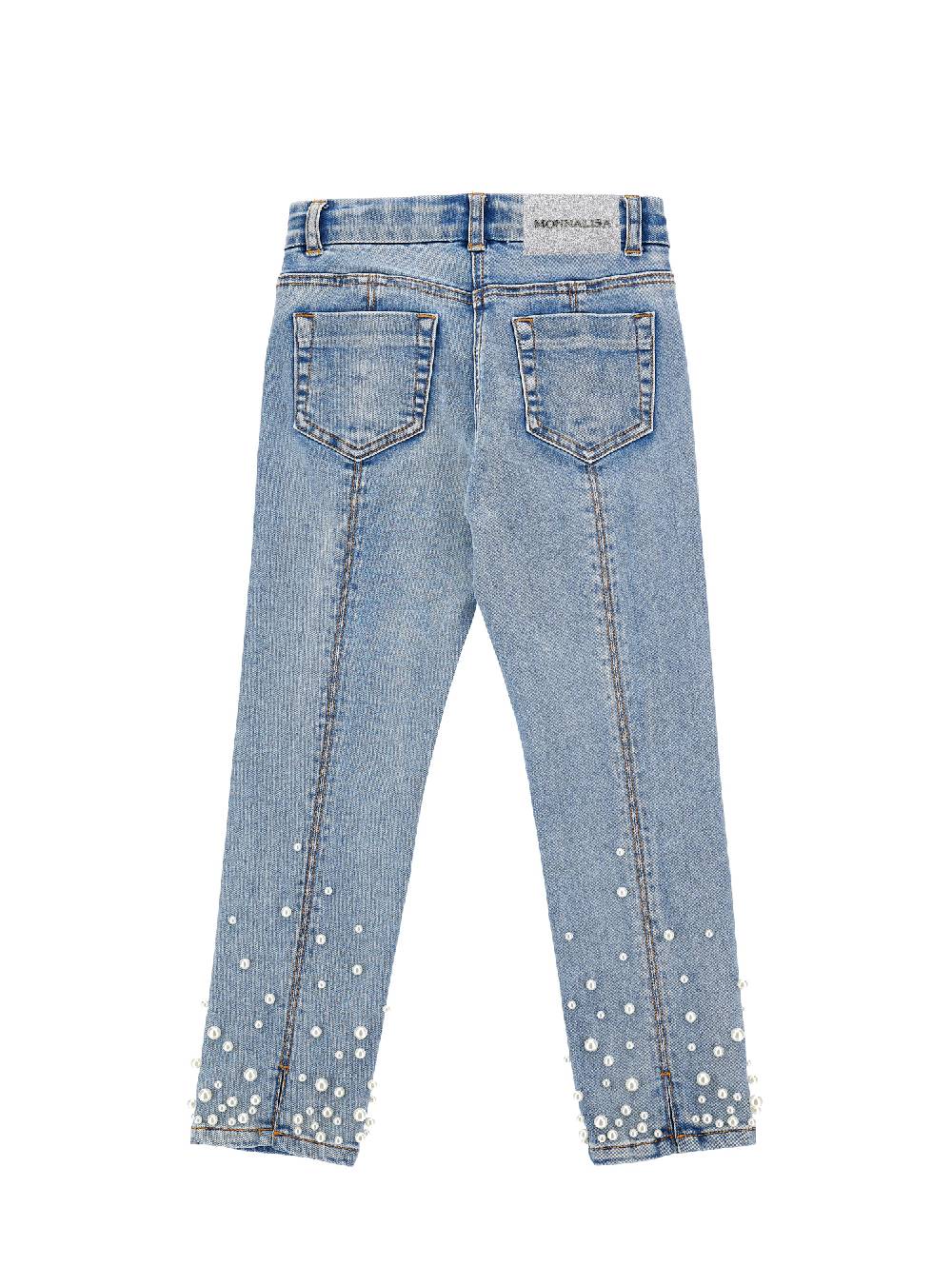 Monnalisa Jeans con perle degradè Promozione