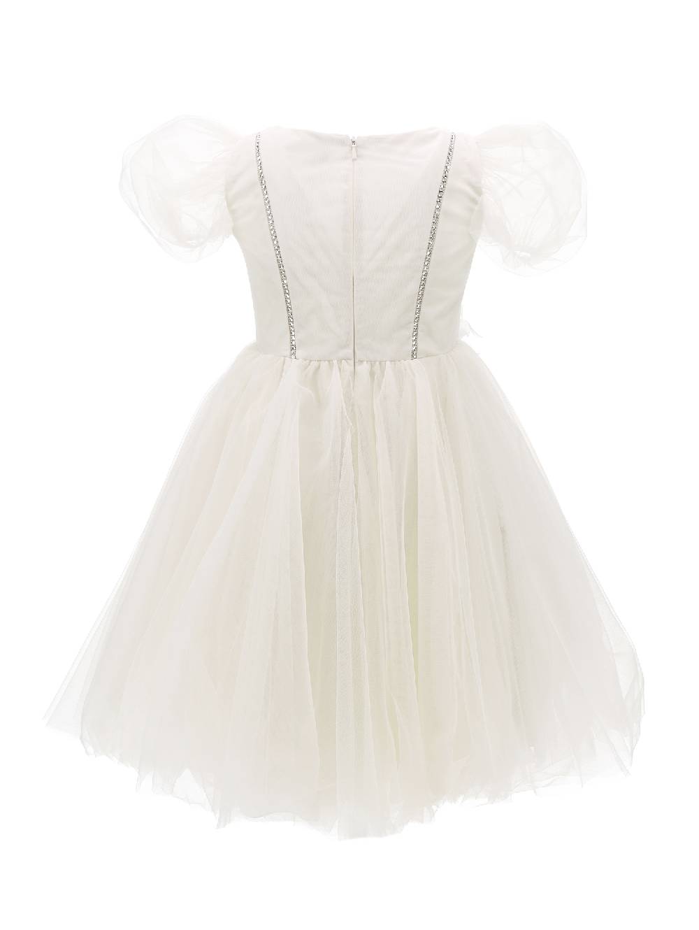 Monnalisa Abito Sunset tulle mano seta Spedizione Gratuita