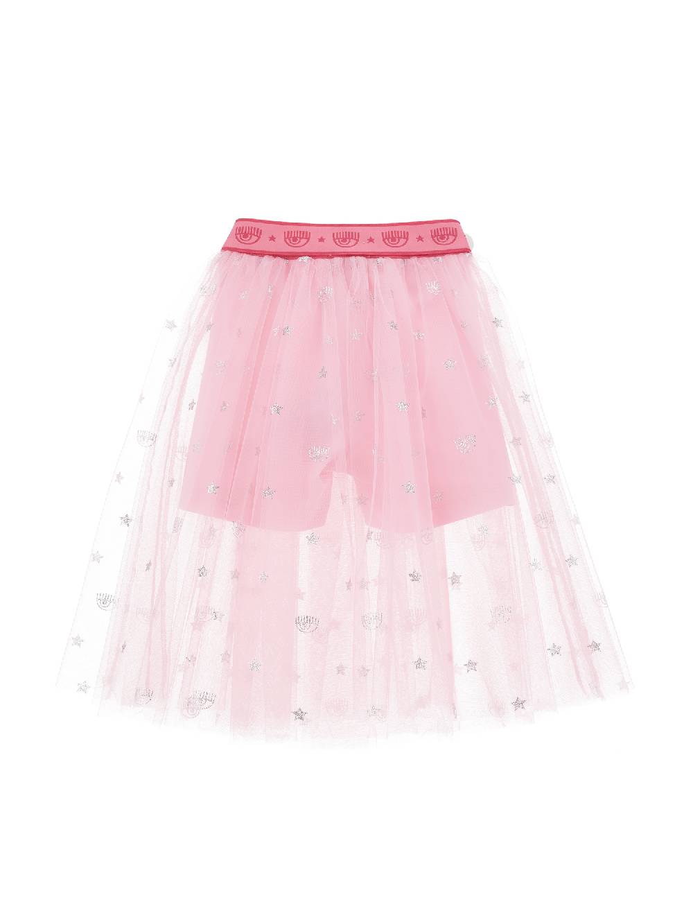 Monnalisa Gonna in tulle Logomania all over Prezzo Ridotto