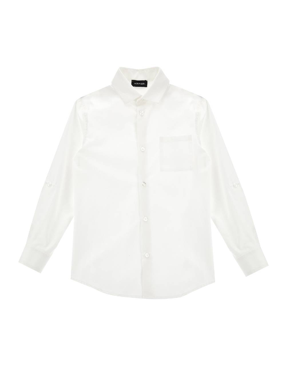 Monnalisa Camicia popeline con taschino Offerta esclusiva