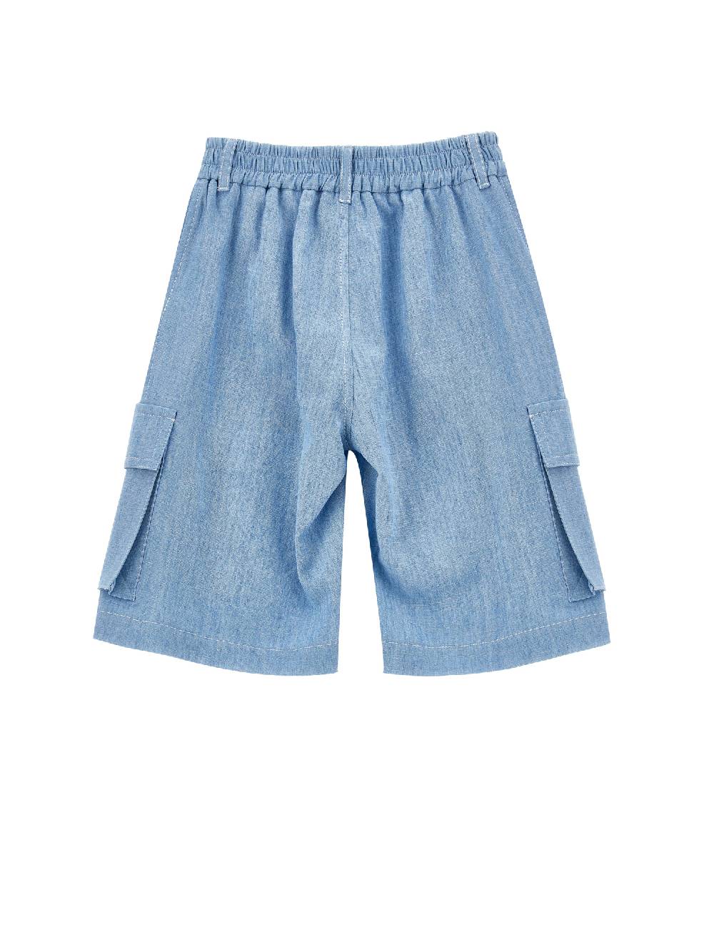 Monnalisa Bermuda chambray cargo Cyber Monday