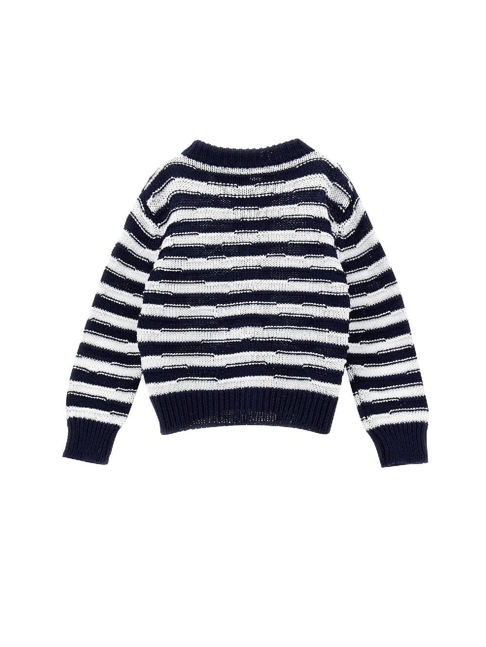 Monnalisa Cardigan a righe marina cotone Enormi risparmi
