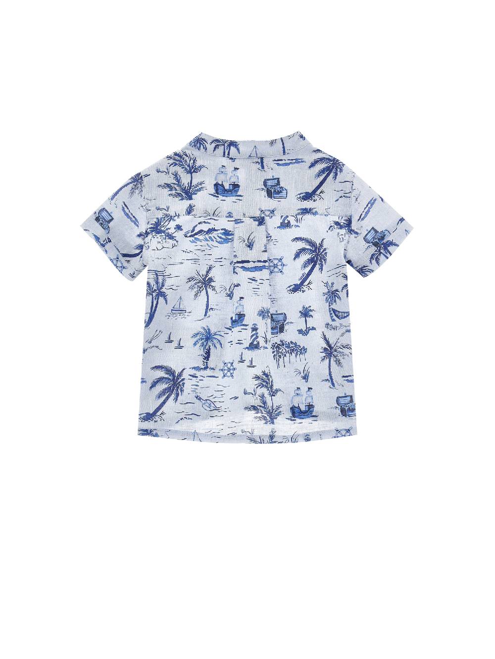 Monnalisa Camicia stampa marine tela Sconti VIP