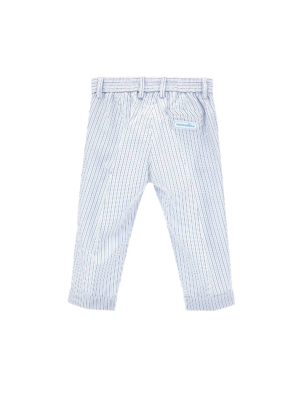 Monnalisa Pantaloni seersucker con risvolto Vendita Economica