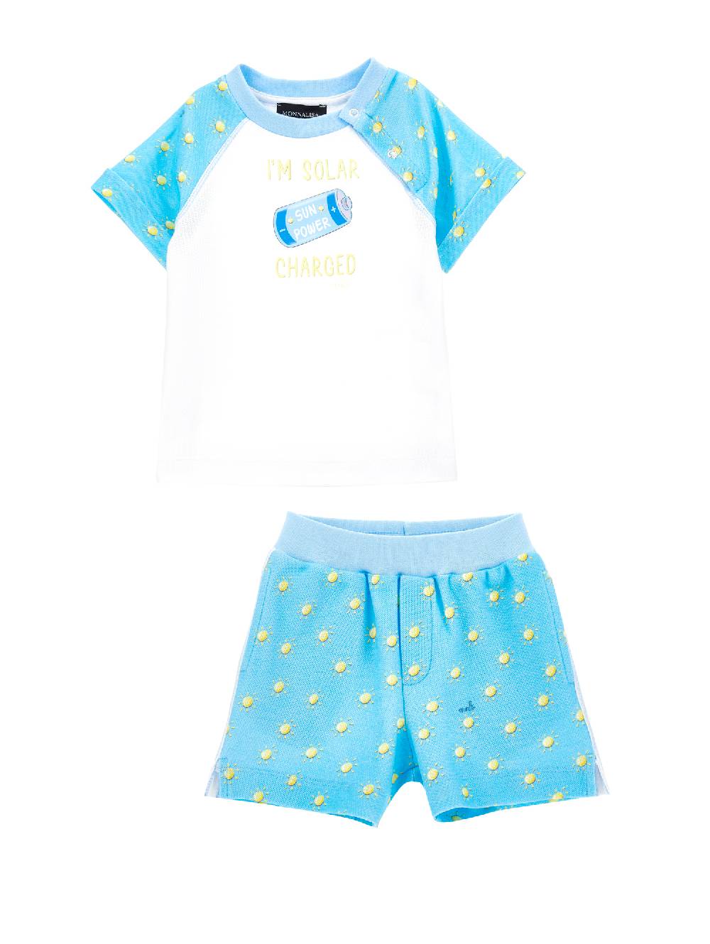 Monnalisa Completo t-shirt e shorts in piquet Shopping online