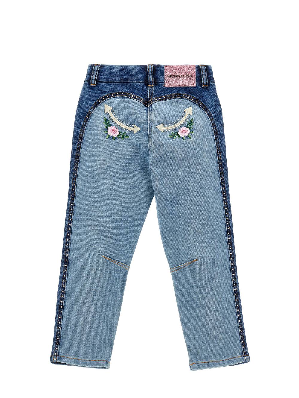 Monnalisa Jeans felpa ricamati Offerta settimanale