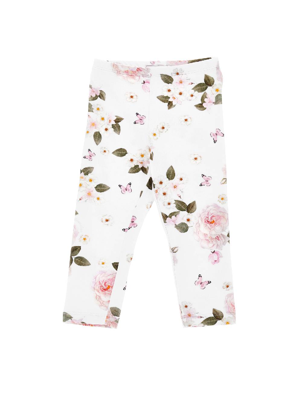 Monnalisa Leggings jersey stampa bouquet Offerta speciale della fabbrica