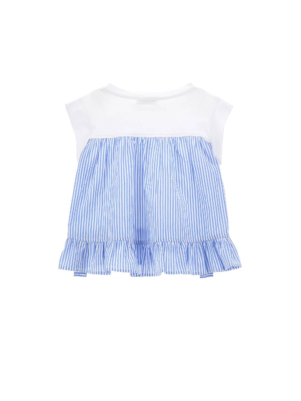 Monnalisa T-shirt con fiocchi e strass Offerta