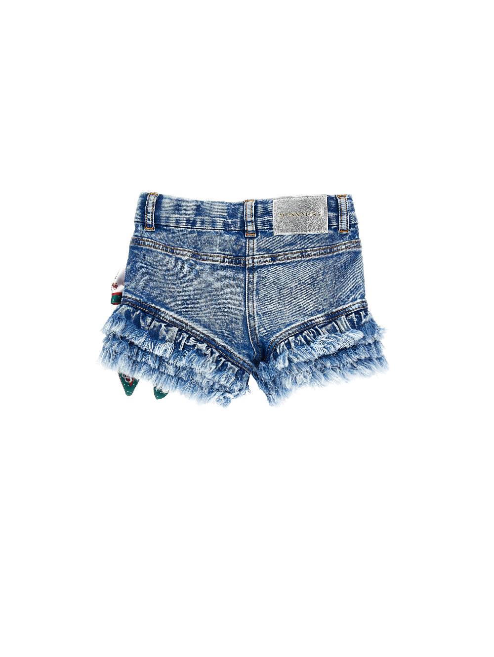 Monnalisa Shorts jeans con foulard Smaltimento dello stoccaggio