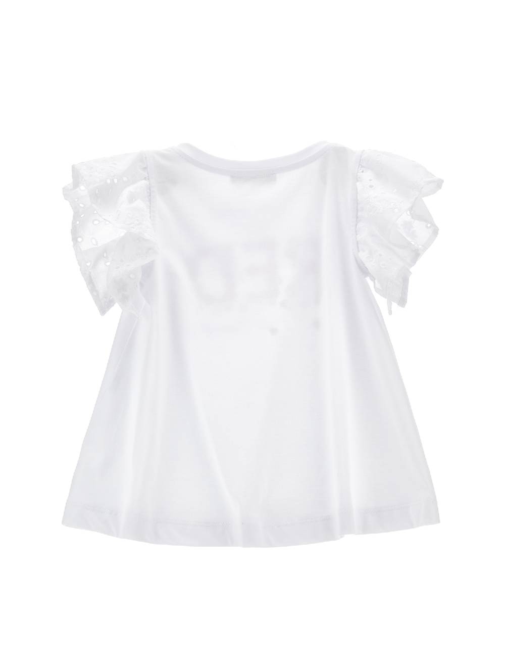 Monnalisa T-shirt cotone organico sangallo Ultimi due giorni