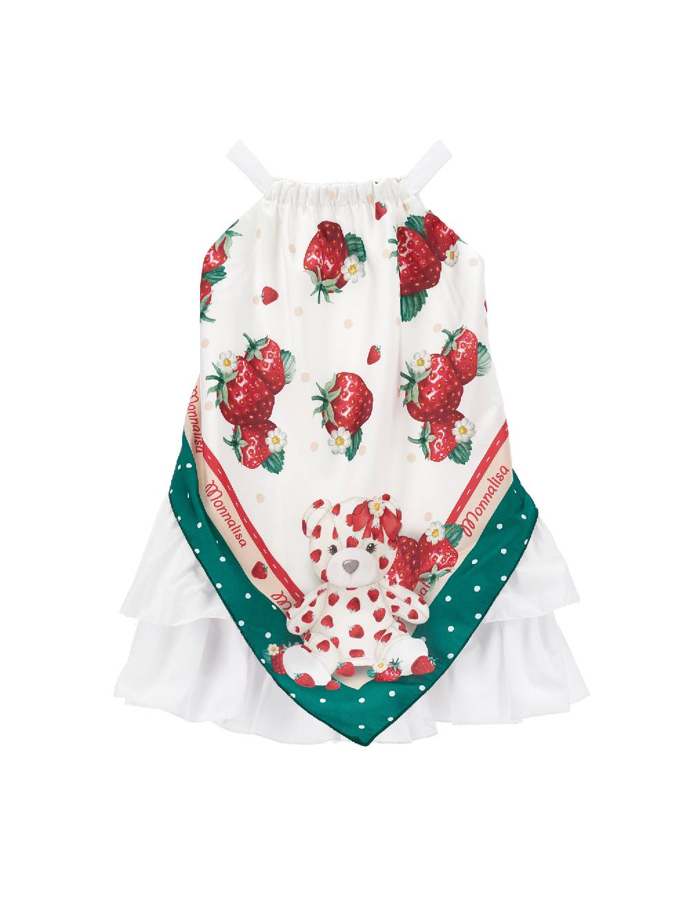 Monnalisa Abito con spalline e inserto foulard Fino al 65% di sconto