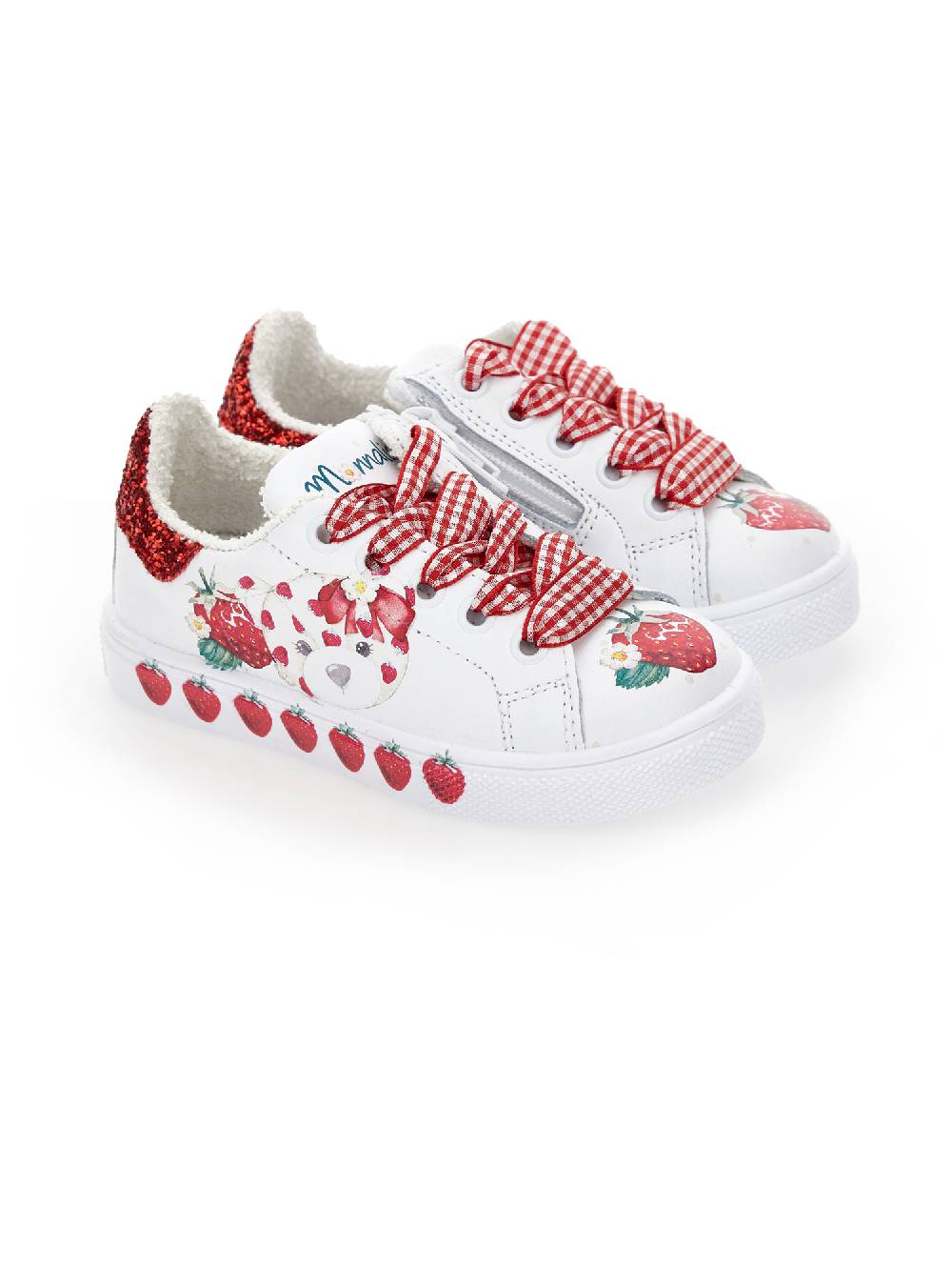 Monnalisa Sneakers stampa fragole Solo un giorno rimasto