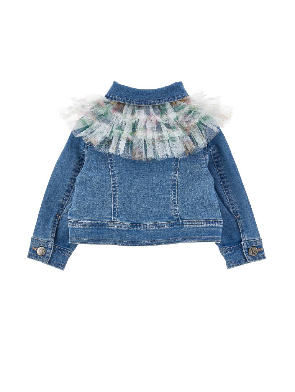 Monnalisa Giacchino denim con galette Sconto