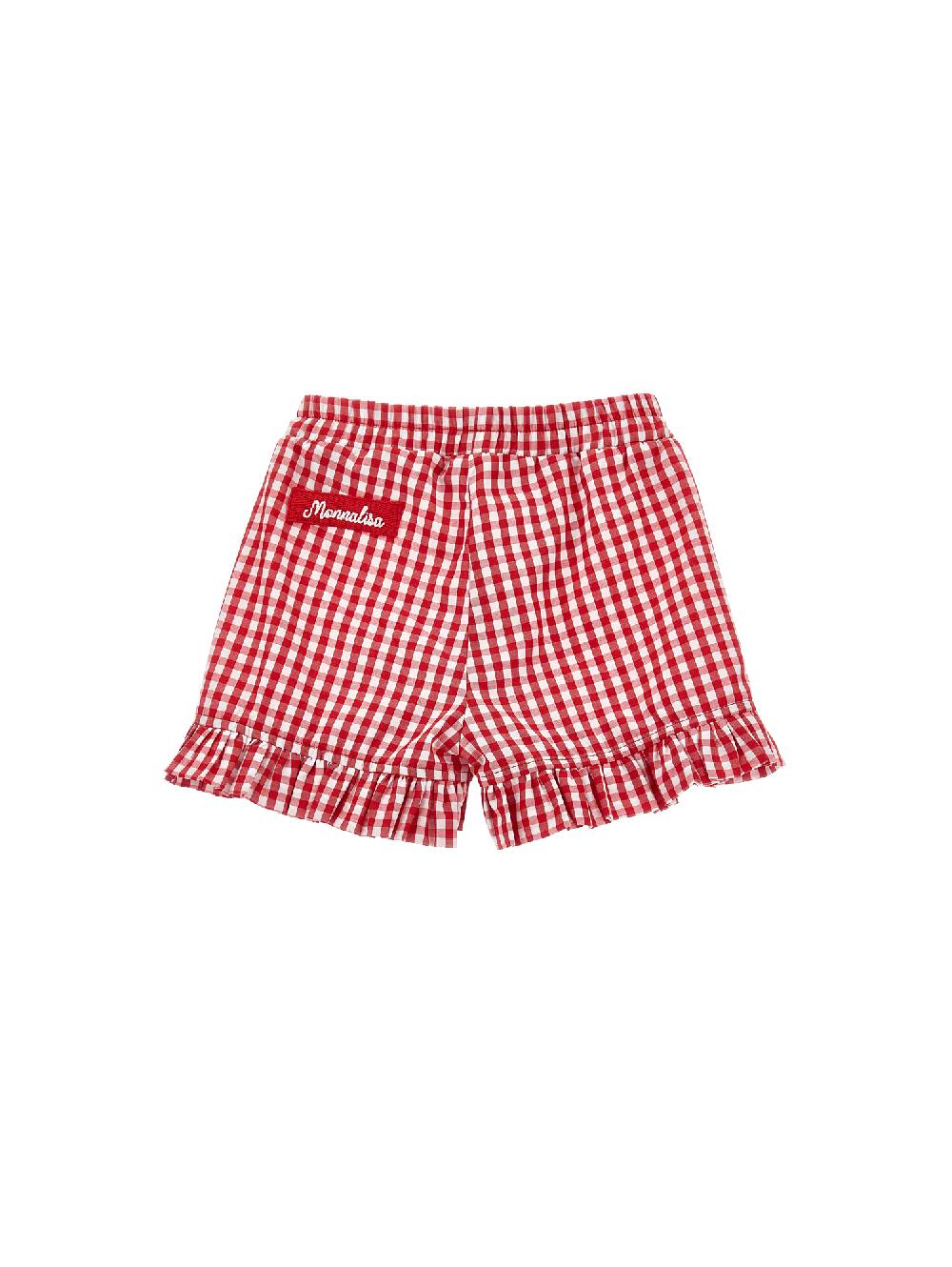 Monnalisa Shorts vichy galette Flash Sale