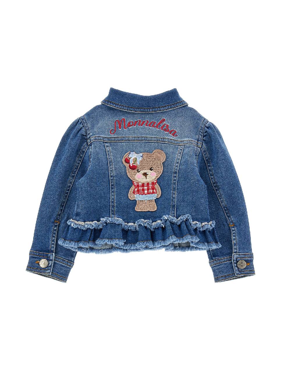 Monnalisa Giacchino denim ricamato Fornitura limitata