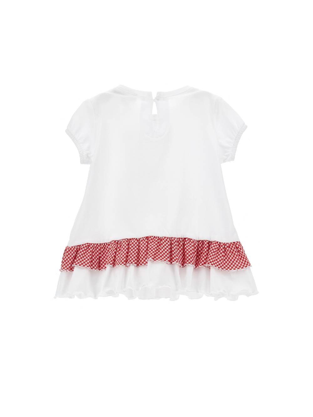 Monnalisa T-shirt jersey cotone con balza Liquidazione