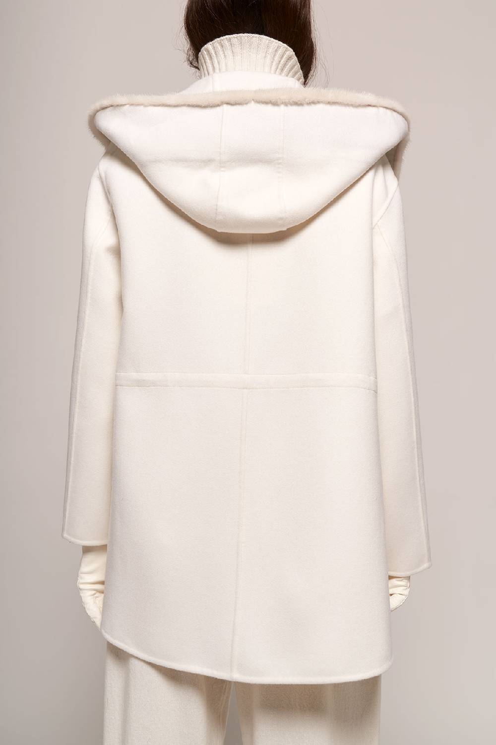 Manzoni 24 Parka in lana con bordo visone Convenienza