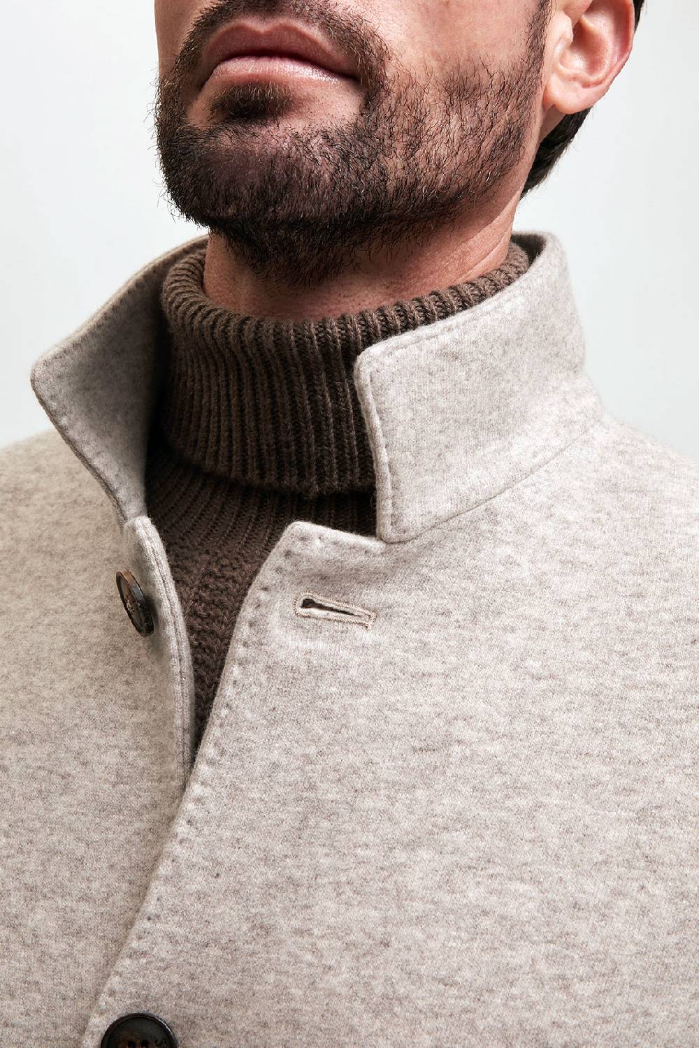 Manzoni 24 Cappotto jersey in tessuto cashmere Loro Piana Vendita Calda