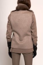Manzoni 24 Gilet zibellino con tessuto cashmere Loro Piana Qualità