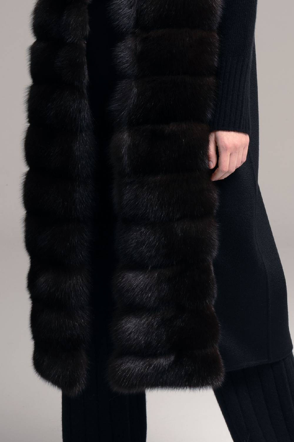Manzoni 24 Gilet zibellino con cashmere Promozione