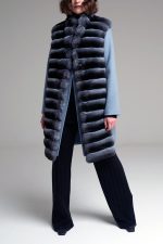Manzoni 24 Gilet chinchilla con cashmere Negozi Online