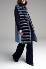 Manzoni 24 Gilet chinchilla con cashmere Negozi Online