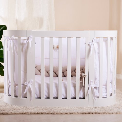 Nanán Culla ovale con kit trasformazione in lettino ed in poltroncine Pezzi Unici